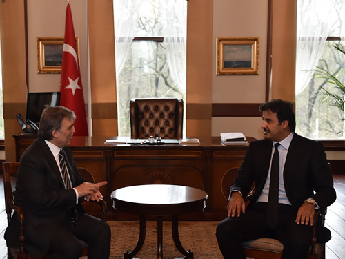 Katar Emiri Şeyh Temim’den 11. Cumhurbaşkanı Gül’e Taziye ziyareti